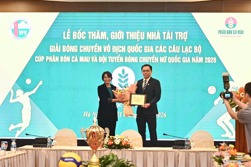 Phân bón Cà Mau tiếp tục đồng hành với vai trò Nhà tài trợ Kim cương. Ảnh: PVCFC