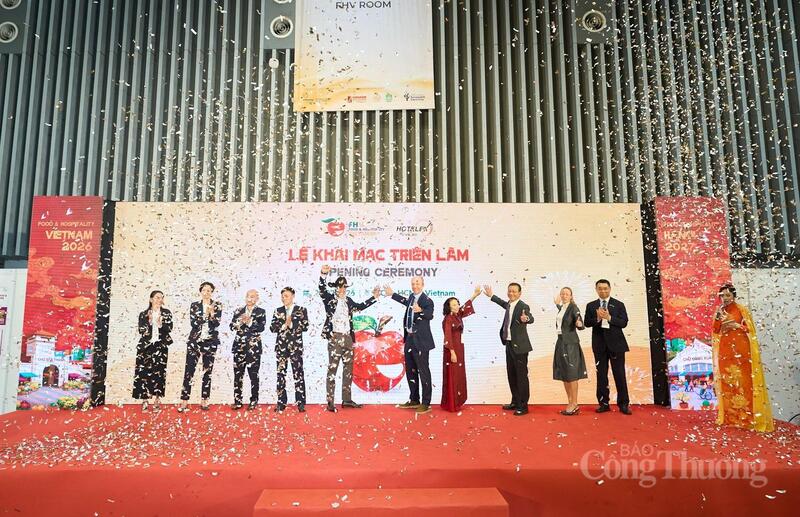 Triển lãm Quốc tế Food & Hospitality Vietnam 2026 và Hotelex Vietnam chính thức khai mạc.