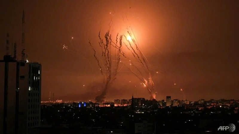 Iran dội hoả lực vào Israel. Nguồn: AFP