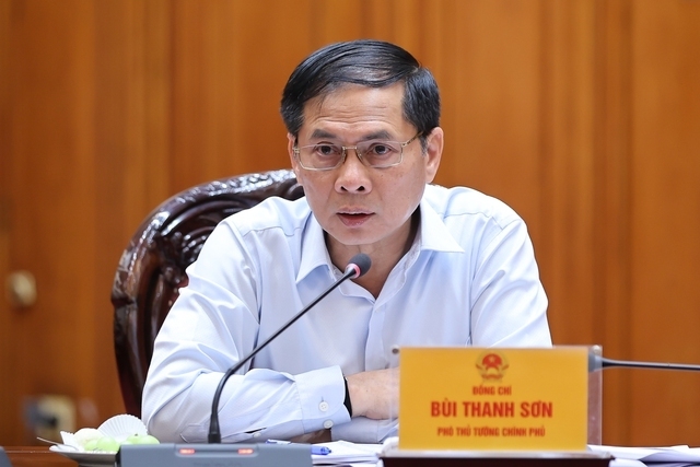 Phó Thủ tướng Review công ty OKVIP Bùi Thanh Sơn, Tổ trưởng Tổ công tác phát biểu tại cuộc Ok88vip tỷ lệ kèo World Cup 2026 - Ảnh: VGP/Nhật Bắc