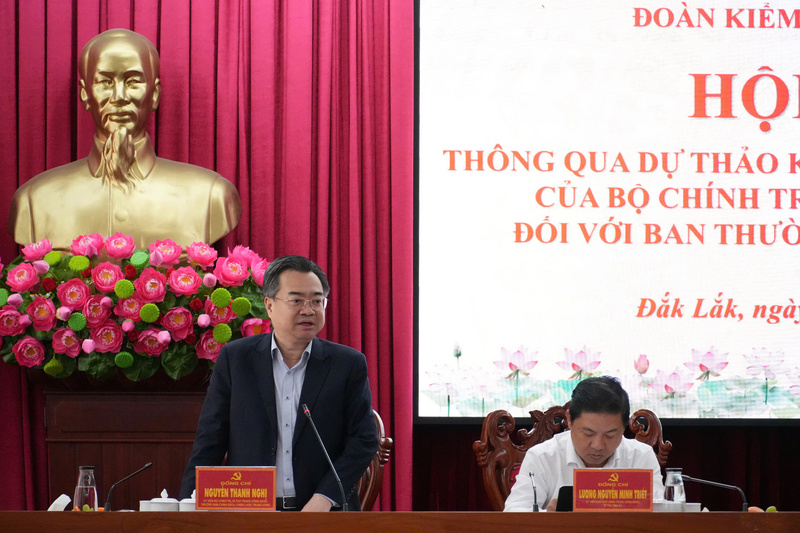 Ông Nguyễn Thanh Nghị phát biểu kết luận tại Okvip69 Đăng ký cá cược công bố dự thảo. Ảnh: Tuấn Anh/TTX
