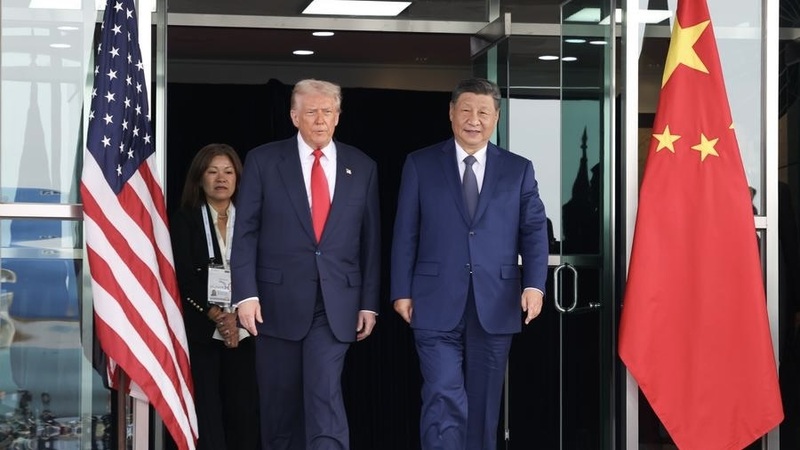 Tổng thống Mỹ Donald Trump và Tổng Bí thư, Chủ tịch Trung Quốc Tập Cận Bình. Ảnh: Peoples Dispatch.