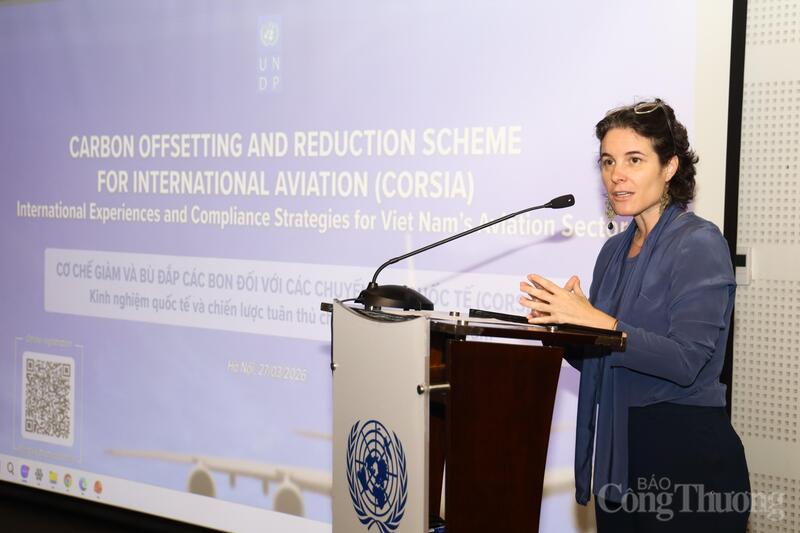 Bà Francesca Nardini, Phó Trưởng đại diện UNDP tại Việt Nam phát biểu tại sự kiện.
