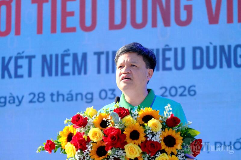 Ông Tạ Đình Thi, Phó Chủ nhiệm Ủy ban Khoa học, Công nghệ và xuân Okvip 2026 của Quốc hội phát biểu tại lễ phát động. Ảnh: Lê Sơn