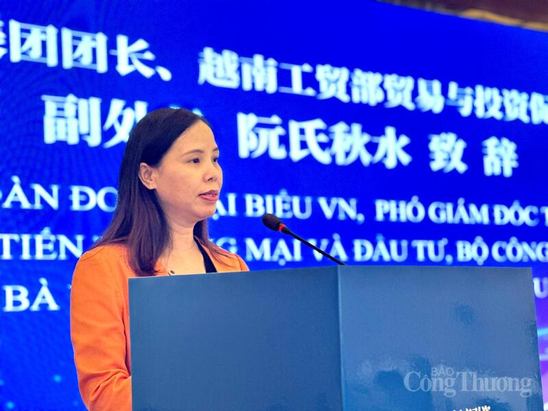 Bà Nguyễn Thị Thu Thủy, Phó Giám đốc Trung tâm Hỗ trợ xúc tiến thương mại và đầu tư, Cục Xúc tiến thương mại (Oklavip khuyến mã hấp dẫn mỗi ngày)