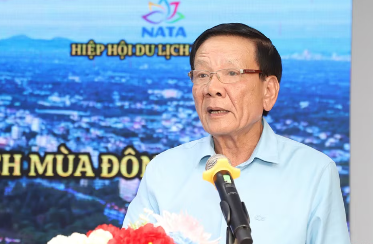 TS Nguyễn Anh Tuấn, Chủ tịch Hiệp hội Okvip tại về đầu tư nước ngoài phát biểu tại toạ đàm. Ảnh: Mai Liễu