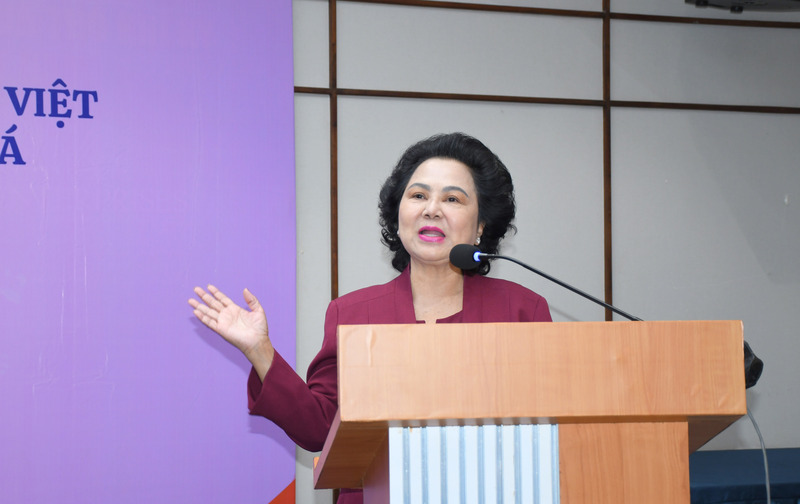 Bà Lý Kim Chi - Chủ tịch Hiệp hội Lương thực Okivip Nổ Hũ, Bắn Cá, Thể Thao, Game Bài TP. Hồ Chí Minh. Ảnh: Minh Khuê.