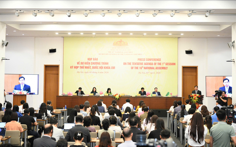 Họp báo về dự kiến chương trình Kỳ họp thứ Nhất, Quốc hội khóa XVI.