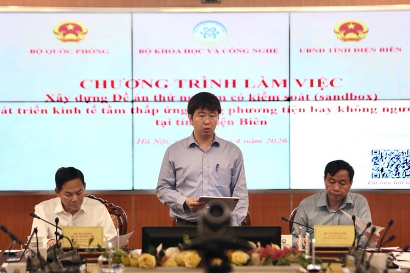 Thứ trưởng Bộ Khoa học và Công nghệ Bùi Hoàng Phương phát biểu tại Chương trình Ok88vip tỷ lệ kèo World Cup 2026