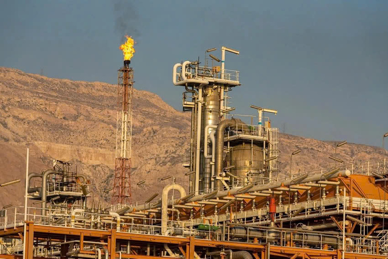 Mỏ khí đốt South Pars của Iran vào năm 2021. Ảnh: AFP