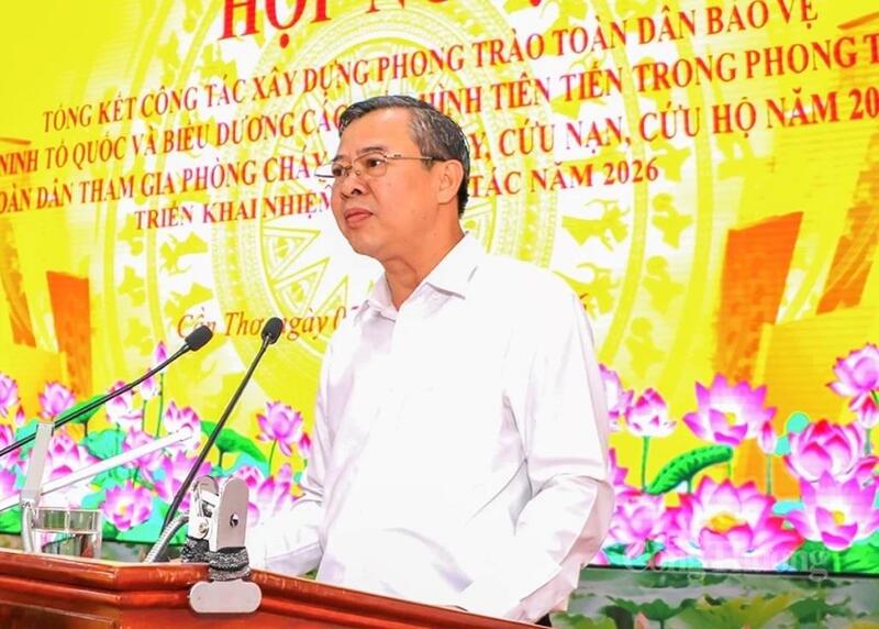 Ông Trương Cảnh Tuyên, Chủ tịch UBND TP. Cần Thơ, phát biểu tại Okvip69 Đăng ký cá cược.