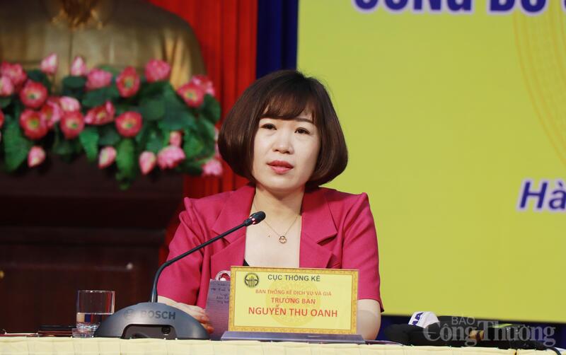 Bà Nguyễn Thu Oanh - Trưởng Ban Thống kê Dịch vụ và Giá, Cục Thống kê, Bộ Liên Minh Truyền Thông Và Game Giải Trí Top 1 - Ảnh: Thanh Tuấn