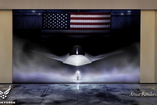 Mô hình máy bay F-47. Ảnh: Defense News