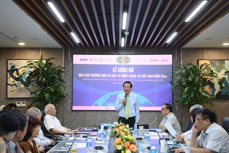 VAFIE công bố Báo cáo thường niên FDI Việt Nam 2025. Ảnh: NT