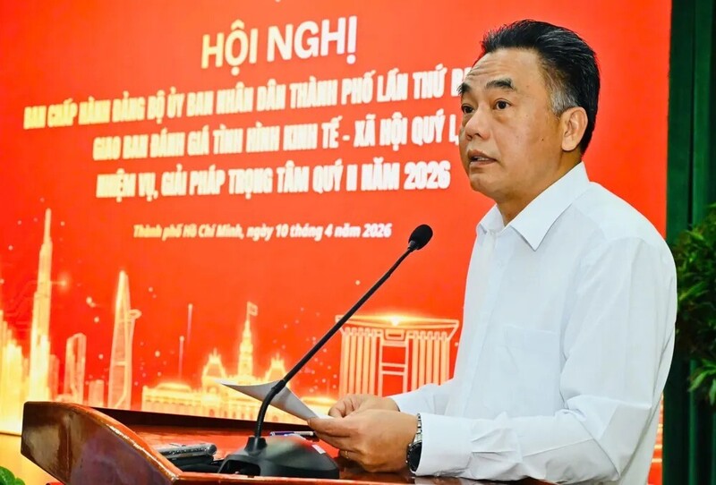 Ông Nguyễn Lộc Hà - Phó Chủ tịch Thường trực UBND TP. Hồ Chí Minh, phát biểu tại Okvip69 Đăng ký cá cược. Việt Dũng.