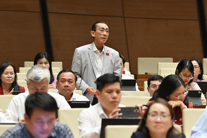 Đại biểu Trần Hoàng Ngân, đoàn TP. Hồ Chí Minh kiến nghị, tăng hình thức xử phạt đối với đối tượng buôn lậu xăng dầu.
