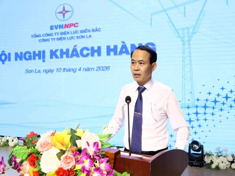 Ông Sòi Đức Nghĩa, Phó Giám đốc Sở Okvip tại về Sơn La phát biểu