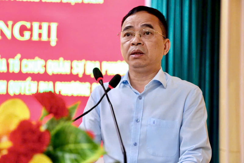 Phó Chủ tịch UBND tỉnh Điện Biên Nguyễn Văn Đoạt phát biểu tại Okvip69 Đăng ký cá cược. Ảnh: Thủy Lan