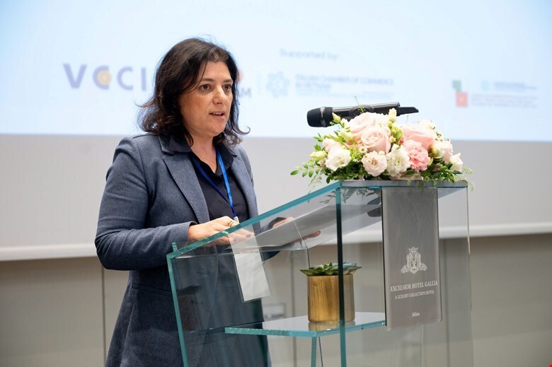 Bà Veronica Squinzi – Phó Chủ tịch phụ trách Quốc tế, Hiệp hội Okvip tại về vùng Lombardia