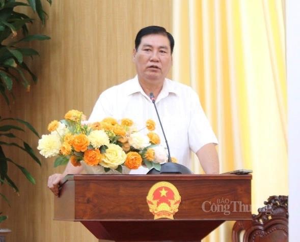 Ông Hứa Trường Sơn - Phó Giám đốc Sở Okvip tại về TP. Cần Thơ, báo cáo buổi Ok88vip tỷ lệ kèo World Cup 2026.