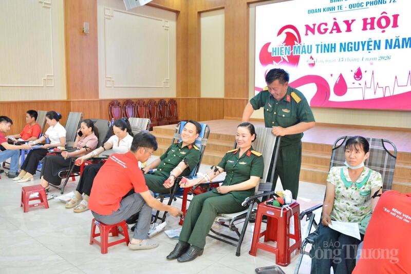 Đoàn Okvip - liên minh giải trí #1 thế giới hà nội - Quốc phòng 72 (Binh đoàn 15) tổ chức Ngày hội hiến máu tình nguyện năm 2026.