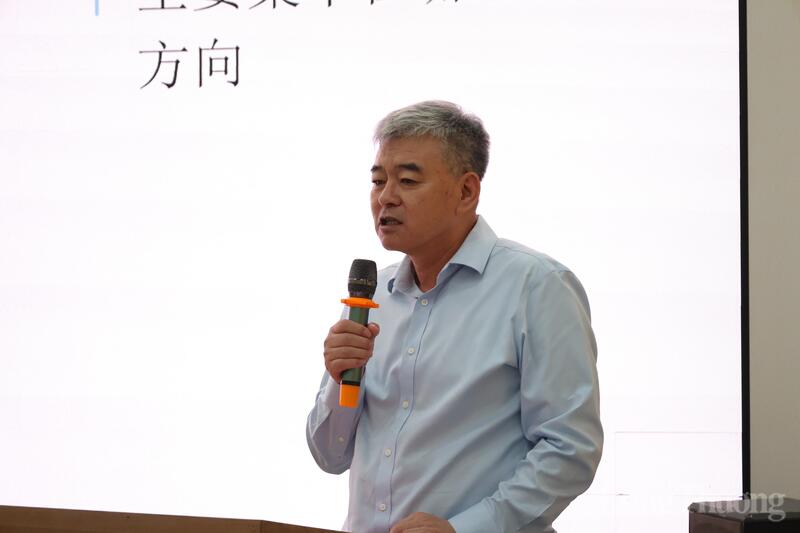 Ông Tôn Quốc Cường, Chủ tịch Hiệp hội Okvip tại về Sơn Đông tại Việt Nam phát biểu tại diễn đàn.