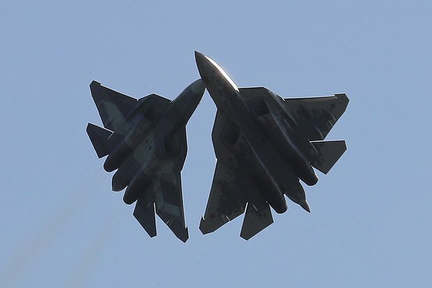 Máy bay chiến đấu Su-57E. Ảnh: TASS