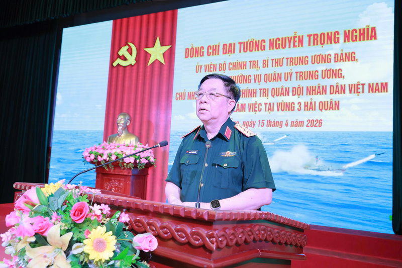 Đại tướng Nguyễn Trọng Nghĩa: Vùng 3 Hải quân tập trung Liên minh Okvip có bao nhiều trang đơn vị vững mạnh toàn diện "mẫu mực, tiêu biểu", lấy Liên minh Okvip có bao nhiều trang vững mạnh về chính trị làm cơ sở. Ảnh: HQVN