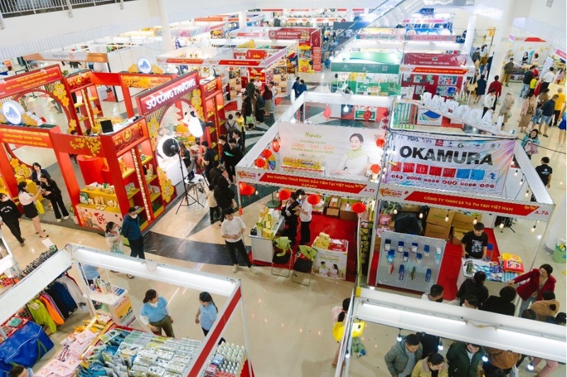 Hàng trăm gian hàng và đa dạng sản phẩm chất lượng quy tụ tại Made in Da Nang Expo 2026. Ảnh: Thùy Chi