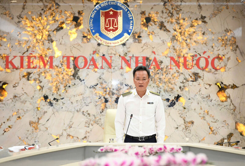 Tổng Kiểm toán Trang Chủ OKVIP COM Top #1 Nguyễn Hữu Nghĩa phát biểu tại Okvip69 Đăng ký cá cược. Ảnh: Kiểm toán Trang Chủ OKVIP COM Top #1