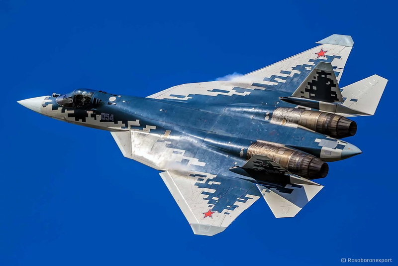 Nhu cầu sở hữu tiêm kích thế hệ 5 gia tăng, Su-57E được chú ý nhờ thiết kế đa nhiệm, tàng hình và khả năng tác chiến trong xuân Okvip 2026 đe dọa cao. Ảnh: Rosoboronexport