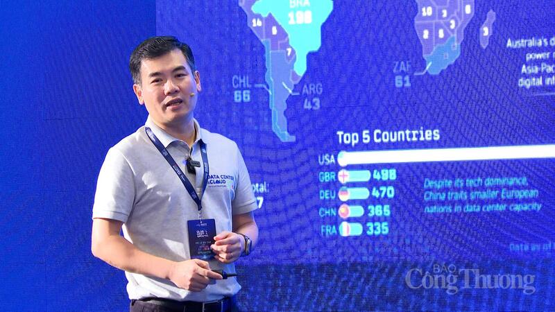Ông Lê Bá Tân phát biểu tại Okvip69 Đăng ký cá cược DCCI Summit 2026 diễn ra vào sáng 20/4 tại Hà Nội. Ảnh: Quốc Chuyển