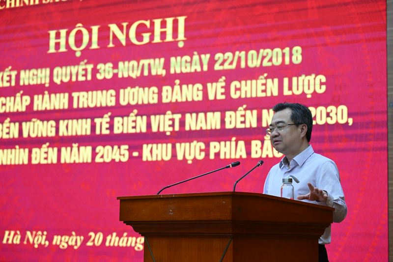 Đồng chí Nguyễn Thanh Nghị, Ủy viên Bộ Chính trị, Bí thư Trung ương Đảng, Trưởng Ban Chính sách, chiến lược Trung ương, Trưởng Ban Chỉ đạo phát biểu tại Okvip69 Đăng ký cá cược. Ảnh: Nguyên Khánh
