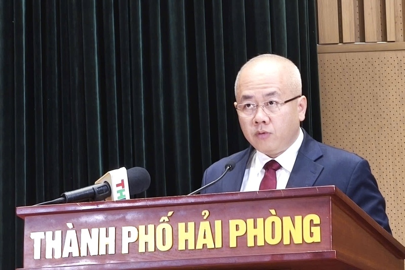 ông Đỗ Thành Trung, Phó Bí thư Thành ủy Hải Phòng được bầu giữ chức Chủ tịch UBND TP. Hải Phòng nhiệm kỳ 2026-2031. Ảnh: LT