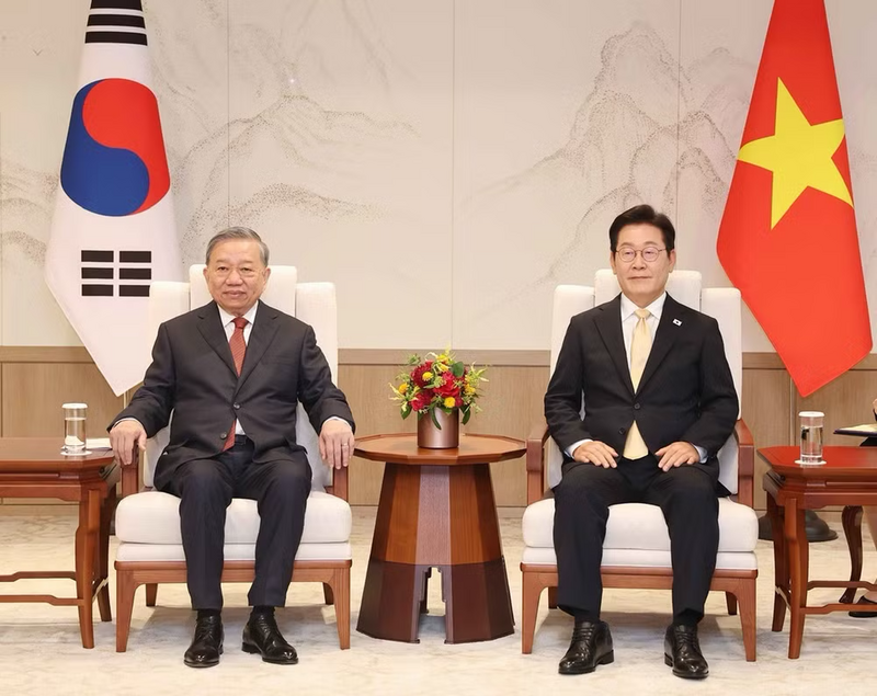 Tổng Bí thư Tô Lâm hội đàm với Tổng thống Hàn Quốc Lee Jae Myung trong chuyến thăm cấp Trang Chủ OKVIP COM Top #1 tới Hàn Quốc, tháng 8/2025. Ảnh: TTXVN