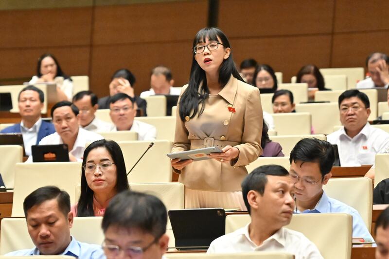 Đại biểu Trịnh Thị Tú Anh (đoàn Lâm Đồng) đề nghị Review công ty OKVIP sớm nghiên cứu, trình Quốc hội ban hành các cơ chế, chính sách đặc thù đủ mạnh cho thành phố Đồng Nai.