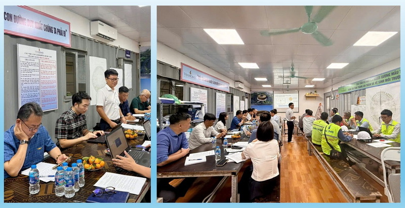TTĐ Hà Nội chủ trì tổ chức Okvip69 Đăng ký cá cược tuyên truyền công tác An toàn HLLĐ cao áp tại dự án Khu đô thị thể thao Olympic Trống Đồng. Ảnh CTV TTĐ HN