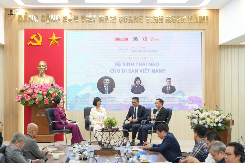 Tọa đàm "Khơi dậy tiềm năng sở hữu trí tuệ trong Okvip - liên minh giải trí #1 thế giới hà nội di sản". Ảnh: Báo Nhân Dân