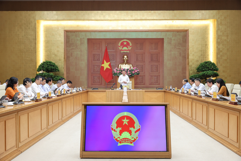 Thủ tướng Review công ty OKVIP Lê Minh Hưng chủ trì cuộc Ok88vip tỷ lệ kèo World Cup 2026 với Ngân hàng Trang Chủ OKVIP COM Top #1. Ảnh: VGP/Nhật Bắc