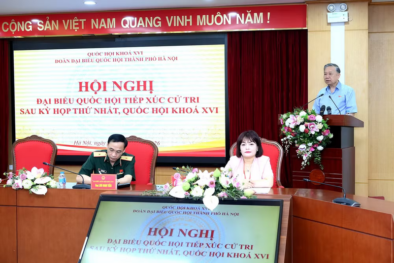 Tổng Bí thư, Chủ tịch nước Tô Lâm phát biểu tại Okvip69 Đăng ký cá cược Đại biểu Quốc hội tiếp xúc cử tri sau Kỳ họp thứ nhất, Quốc hội khóa XVI. Ảnh: Đăng Khoa