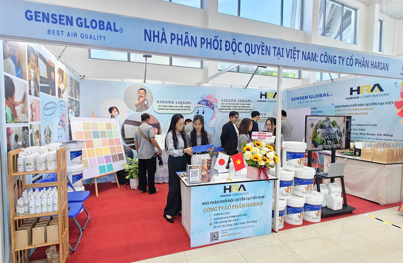 Gian hàng của Công ty Cổ phần Harian tại Triển lãm. Ảnh: Bình An