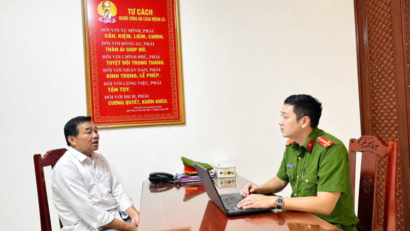 Đối tượng Phạm Văn Nhị Ok88vip tỷ lệ kèo World Cup 2026 với Cơ quan Công an. Ảnh: Công an Thanh Hóa
