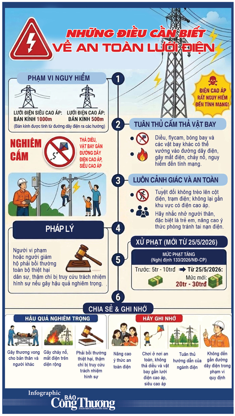 Infographic | Những điều cần biết về an toàn lưới điện - 1
