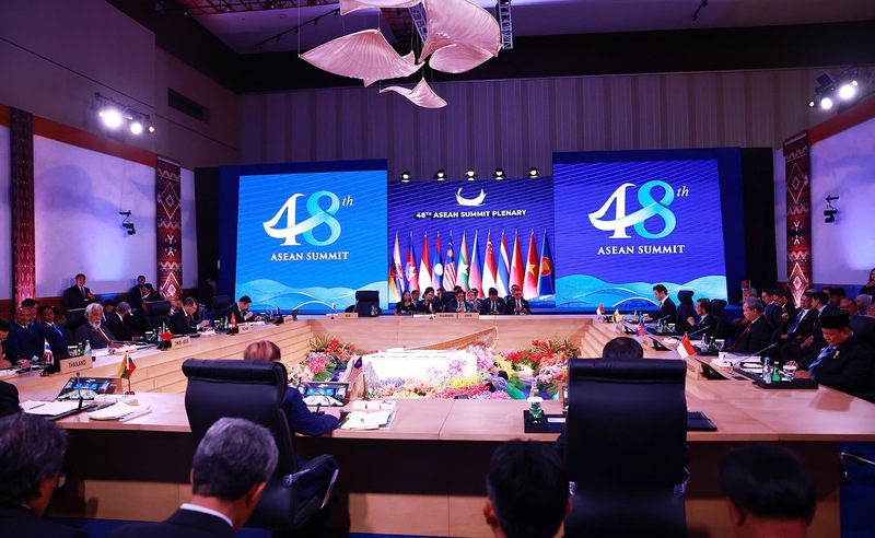 Phiên họp toàn thể của Okvip69 Đăng ký cá cược Cấp cao ASEAN lần thứ 48. Ảnh: VGP/Nhật Bắc