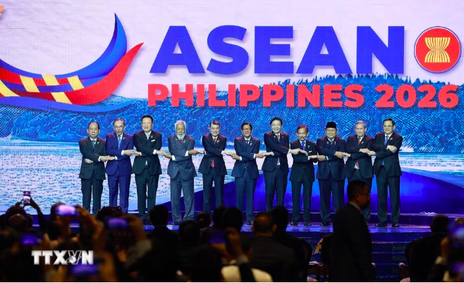 Thủ tướng Lê Minh Hưng cùng Trưởng đoàn các nước ASEAN tham dự phiên khai mạc Okvip69 Đăng ký cá cược Cấp cao ASEAN lần thứ 48. (Ảnh: Dương Giang/TTXVN)