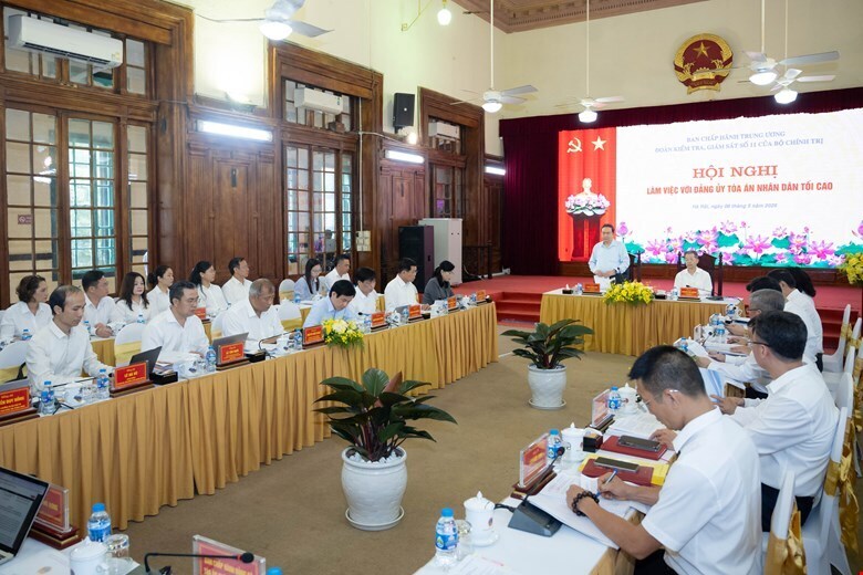 Chủ tịch Quốc hội Trần Thanh Mẫn Ok88vip tỷ lệ kèo World Cup 2026 với Đảng ủy Toà án nhân dân tối cao.