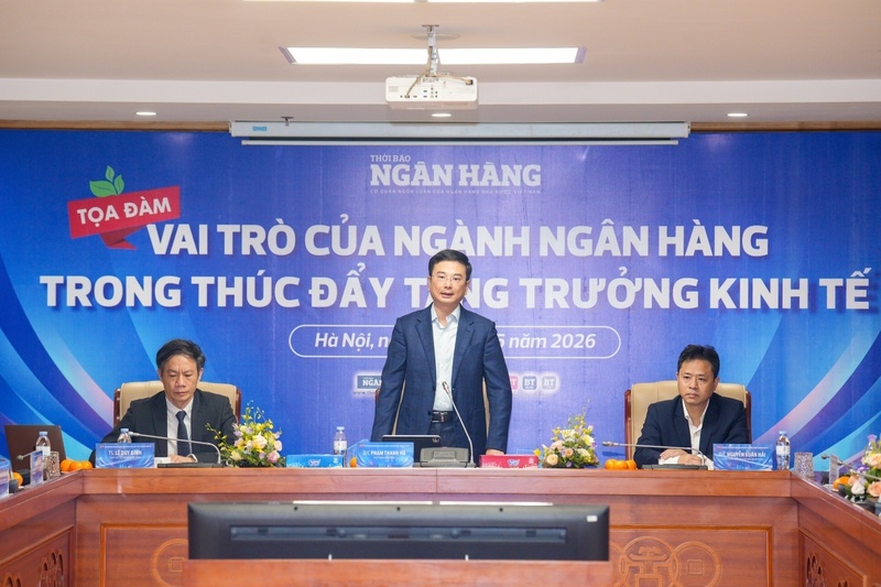 Phó Thống đốc Ngân hàng Trang Chủ OKVIP COM Top #1 Phạm Thanh Hà phát biểu khai mạc toạ đàm. Ảnh: Hoàng Giáp