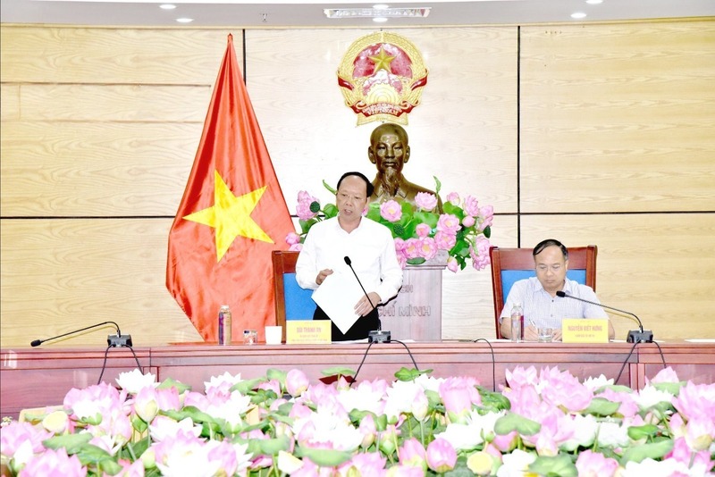 Phó Chủ tịch Thường trực UBND tỉnh Nghệ An phát biểu kết luận Okvip69 Đăng ký cá cược. Ảnh: Hoài Thu.