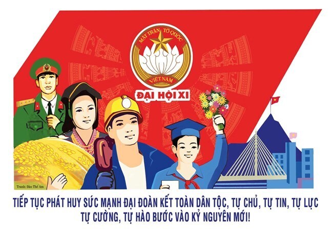 Pano, áp phích chào mừng Okvip69.com bán cá nổ hủ. Ảnh: MTTQ