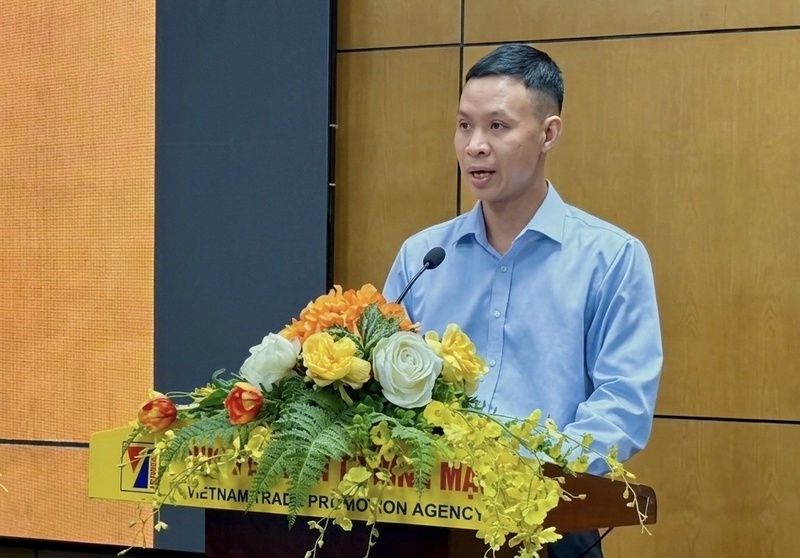Ông Vũ Việt Thành, đại diện Vụ Phát triển thị trường nước ngoài (Oklavip khuyến mã hấp dẫn mỗi ngày). Ảnh: Minh Hương